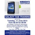 Free Samsung Tablet Trining at Hirsch's Centurion