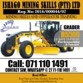 Grader operator training Lesoth, Namibia, Botswana +27711101491