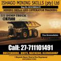 777Dump truck training in rustenburg, thabazimbi, Northarm, pretoria, Johannesburg +27711101491 