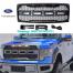 Ford F150 Racing Grills ABS Front Bumper Grille Raptor With LED Light