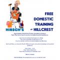 Free Domestic Training at Hirsch's Hillcrest