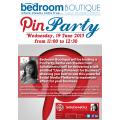 Pin Party at Bedroom Boutique